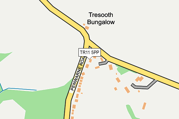 TR11 5PP map - OS OpenMap – Local (Ordnance Survey)