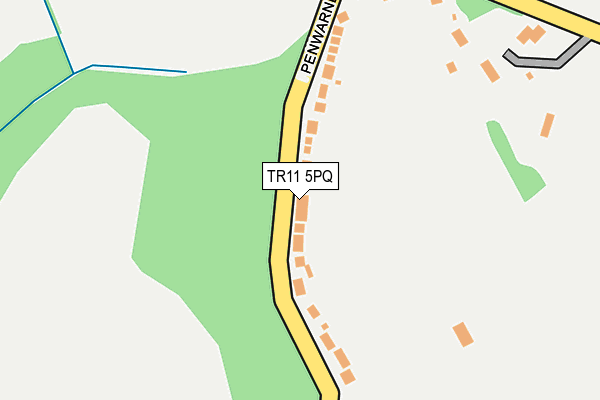 TR11 5PQ map - OS OpenMap – Local (Ordnance Survey)
