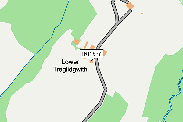 TR11 5PY map - OS OpenMap – Local (Ordnance Survey)