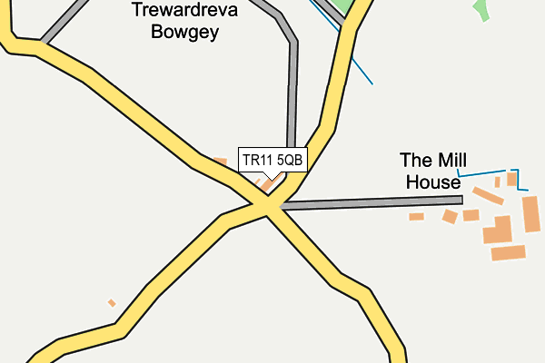 TR11 5QB map - OS OpenMap – Local (Ordnance Survey)