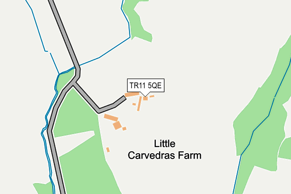 TR11 5QE map - OS OpenMap – Local (Ordnance Survey)