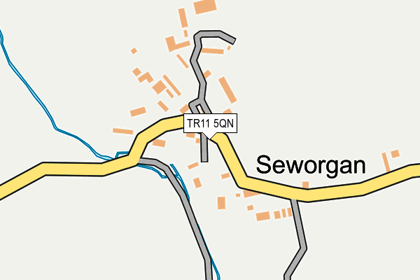 TR11 5QN map - OS OpenMap – Local (Ordnance Survey)