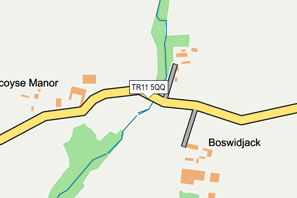 TR11 5QQ map - OS OpenMap – Local (Ordnance Survey)