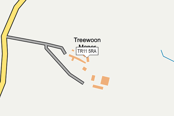 TR11 5RA map - OS OpenMap – Local (Ordnance Survey)