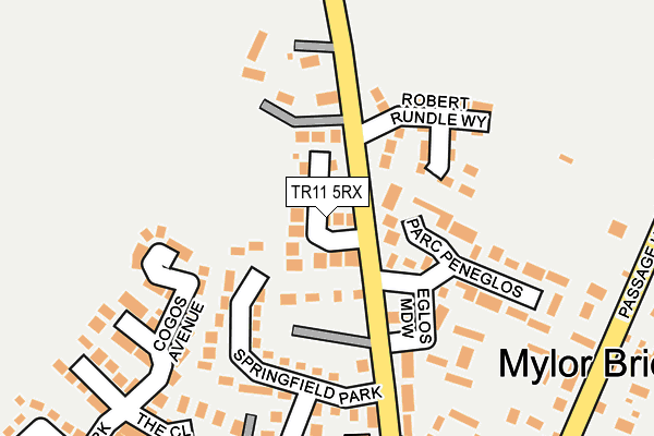 TR11 5RX map - OS OpenMap – Local (Ordnance Survey)
