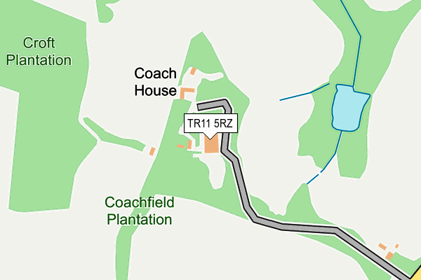 TR11 5RZ map - OS OpenMap – Local (Ordnance Survey)