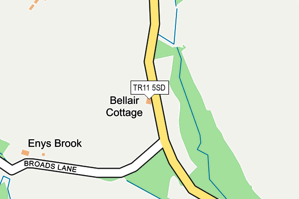 TR11 5SD map - OS OpenMap – Local (Ordnance Survey)