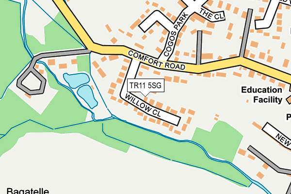 TR11 5SG map - OS OpenMap – Local (Ordnance Survey)