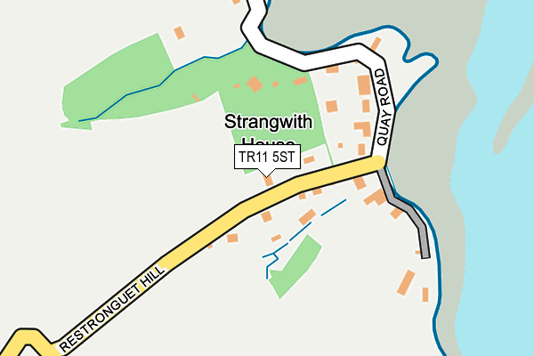 TR11 5ST map - OS OpenMap – Local (Ordnance Survey)