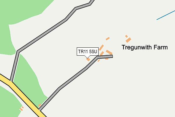 TR11 5SU map - OS OpenMap – Local (Ordnance Survey)