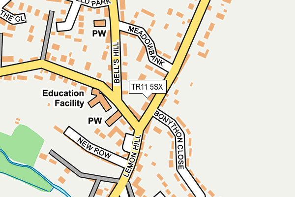 TR11 5SX map - OS OpenMap – Local (Ordnance Survey)