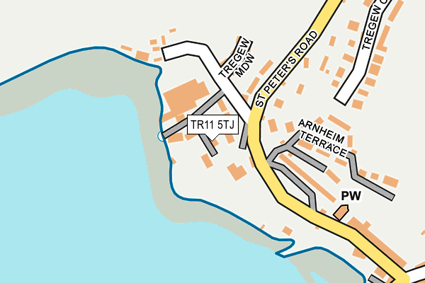 TR11 5TJ map - OS OpenMap – Local (Ordnance Survey)