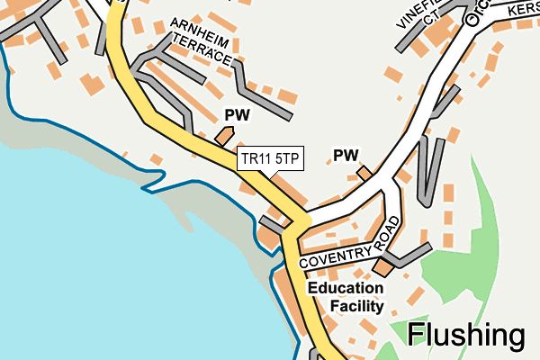 TR11 5TP map - OS OpenMap – Local (Ordnance Survey)