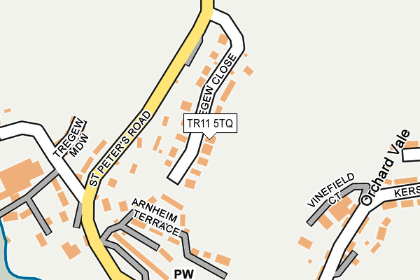 TR11 5TQ map - OS OpenMap – Local (Ordnance Survey)