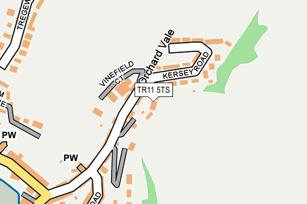 TR11 5TS map - OS OpenMap – Local (Ordnance Survey)