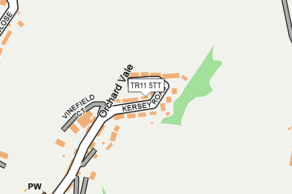 TR11 5TT map - OS OpenMap – Local (Ordnance Survey)