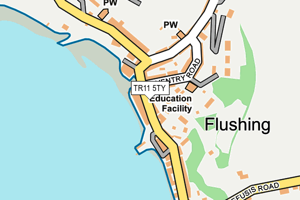 TR11 5TY map - OS OpenMap – Local (Ordnance Survey)