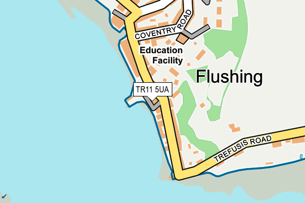 TR11 5UA map - OS OpenMap – Local (Ordnance Survey)