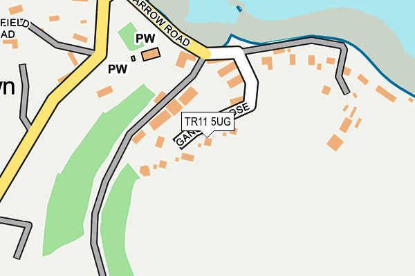TR11 5UG map - OS OpenMap – Local (Ordnance Survey)