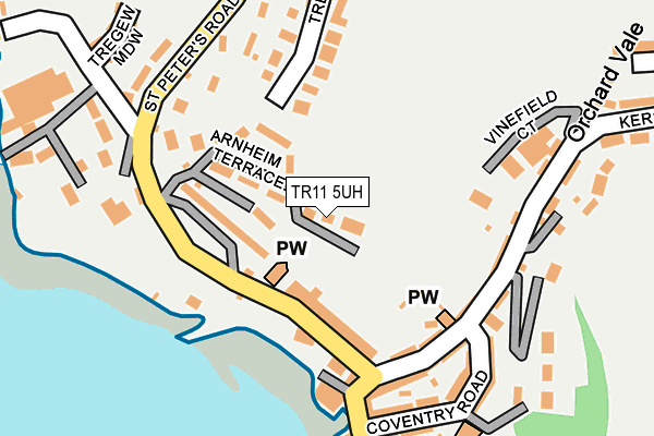 TR11 5UH map - OS OpenMap – Local (Ordnance Survey)