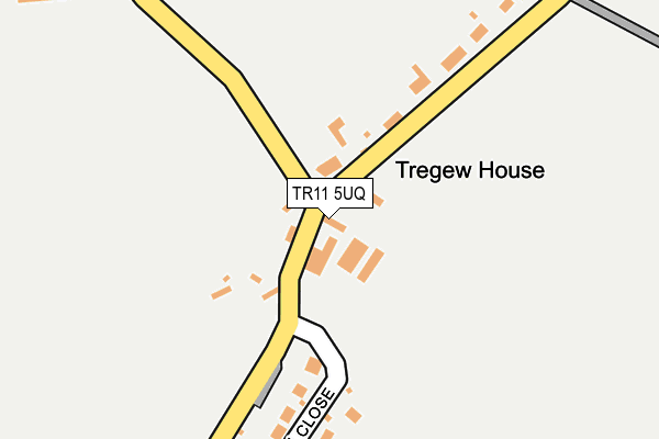 TR11 5UQ map - OS OpenMap – Local (Ordnance Survey)