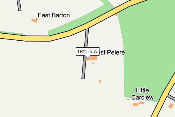 TR11 5UW map - OS OpenMap – Local (Ordnance Survey)