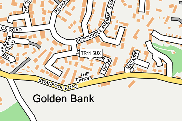 TR11 5UX map - OS OpenMap – Local (Ordnance Survey)