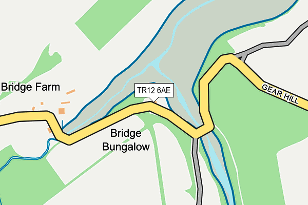 TR12 6AE map - OS OpenMap – Local (Ordnance Survey)