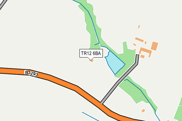 TR12 6BA map - OS OpenMap – Local (Ordnance Survey)