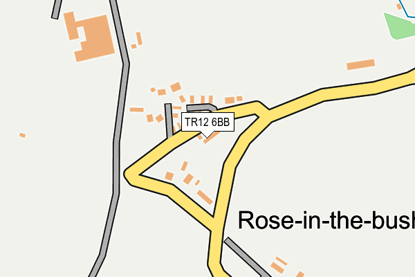 TR12 6BB map - OS OpenMap – Local (Ordnance Survey)