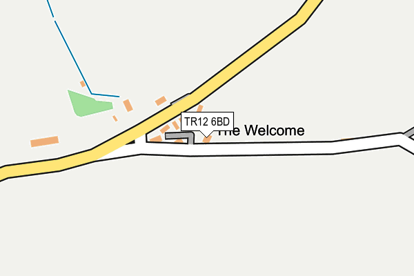 TR12 6BD map - OS OpenMap – Local (Ordnance Survey)