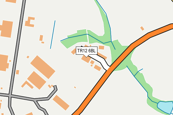 TR12 6BL map - OS OpenMap – Local (Ordnance Survey)