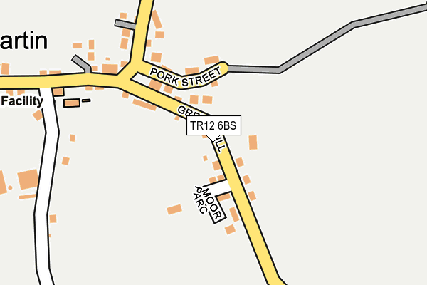TR12 6BS map - OS OpenMap – Local (Ordnance Survey)