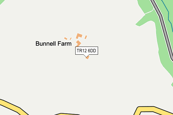 TR12 6DD map - OS OpenMap – Local (Ordnance Survey)