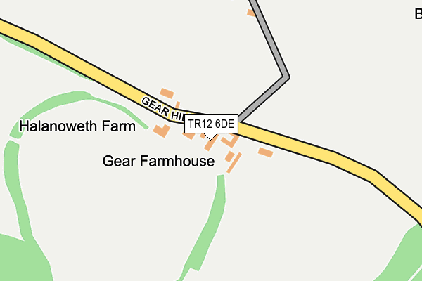 TR12 6DE map - OS OpenMap – Local (Ordnance Survey)