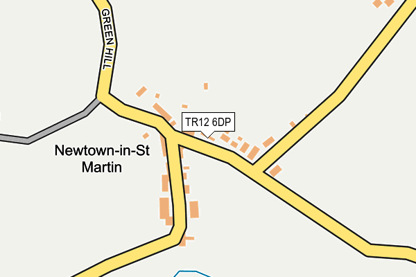 TR12 6DP map - OS OpenMap – Local (Ordnance Survey)