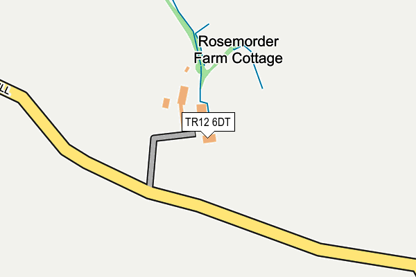 TR12 6DT map - OS OpenMap – Local (Ordnance Survey)