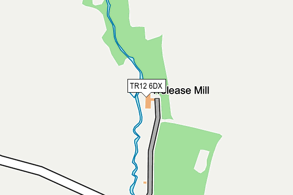 TR12 6DX map - OS OpenMap – Local (Ordnance Survey)