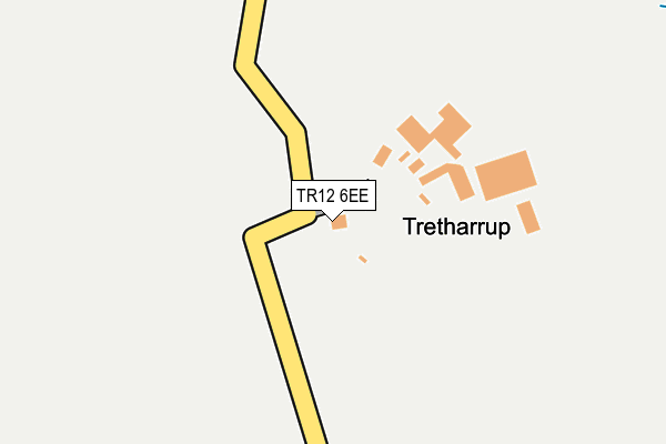 TR12 6EE map - OS OpenMap – Local (Ordnance Survey)