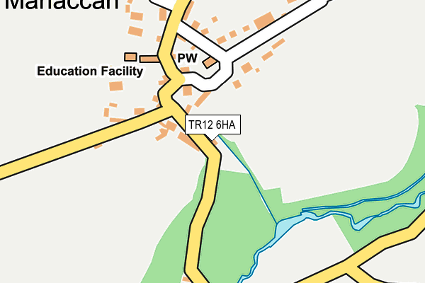 TR12 6HA map - OS OpenMap – Local (Ordnance Survey)