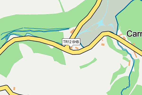 TR12 6HB map - OS OpenMap – Local (Ordnance Survey)