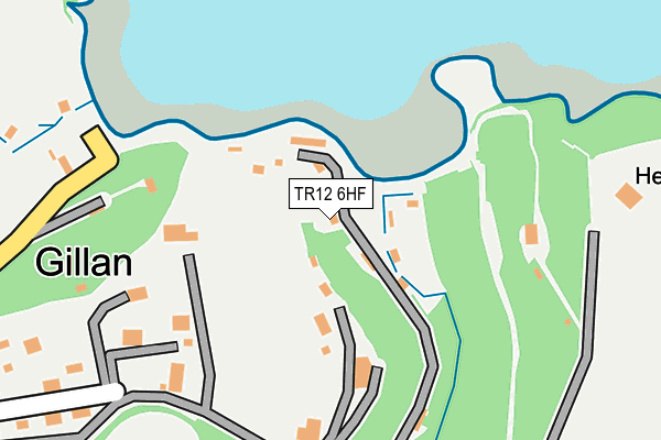 TR12 6HF map - OS OpenMap – Local (Ordnance Survey)