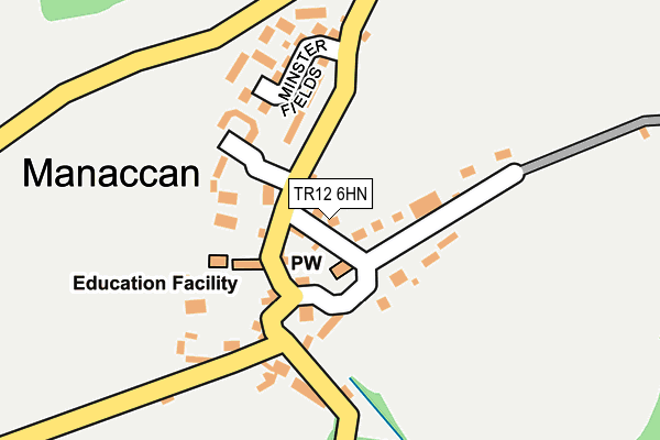 TR12 6HN map - OS OpenMap – Local (Ordnance Survey)