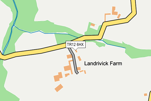 TR12 6HX map - OS OpenMap – Local (Ordnance Survey)