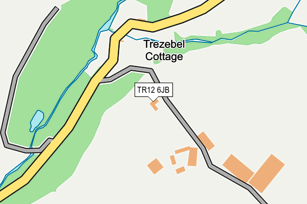 TR12 6JB map - OS OpenMap – Local (Ordnance Survey)