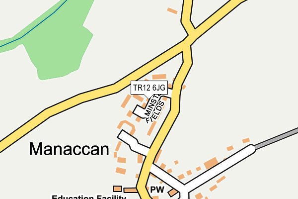 TR12 6JG map - OS OpenMap – Local (Ordnance Survey)
