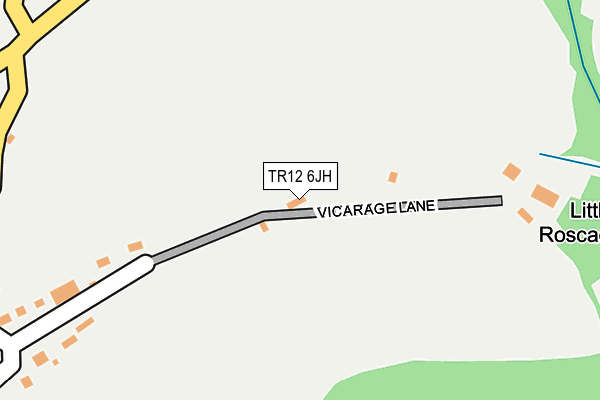 TR12 6JH map - OS OpenMap – Local (Ordnance Survey)