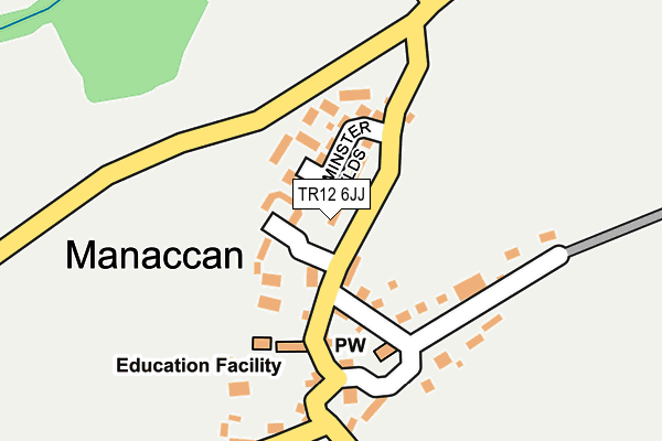 TR12 6JJ map - OS OpenMap – Local (Ordnance Survey)