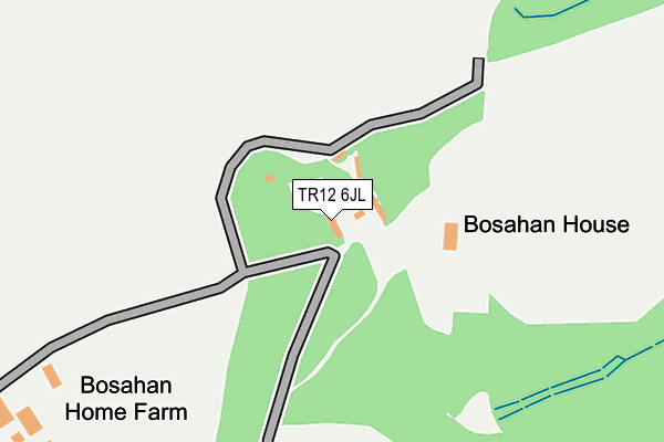 TR12 6JL map - OS OpenMap – Local (Ordnance Survey)