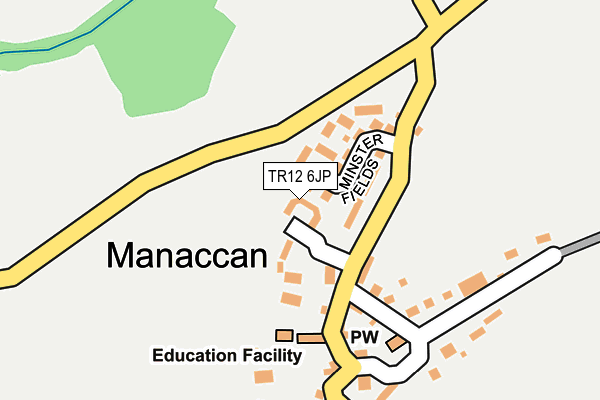 TR12 6JP map - OS OpenMap – Local (Ordnance Survey)